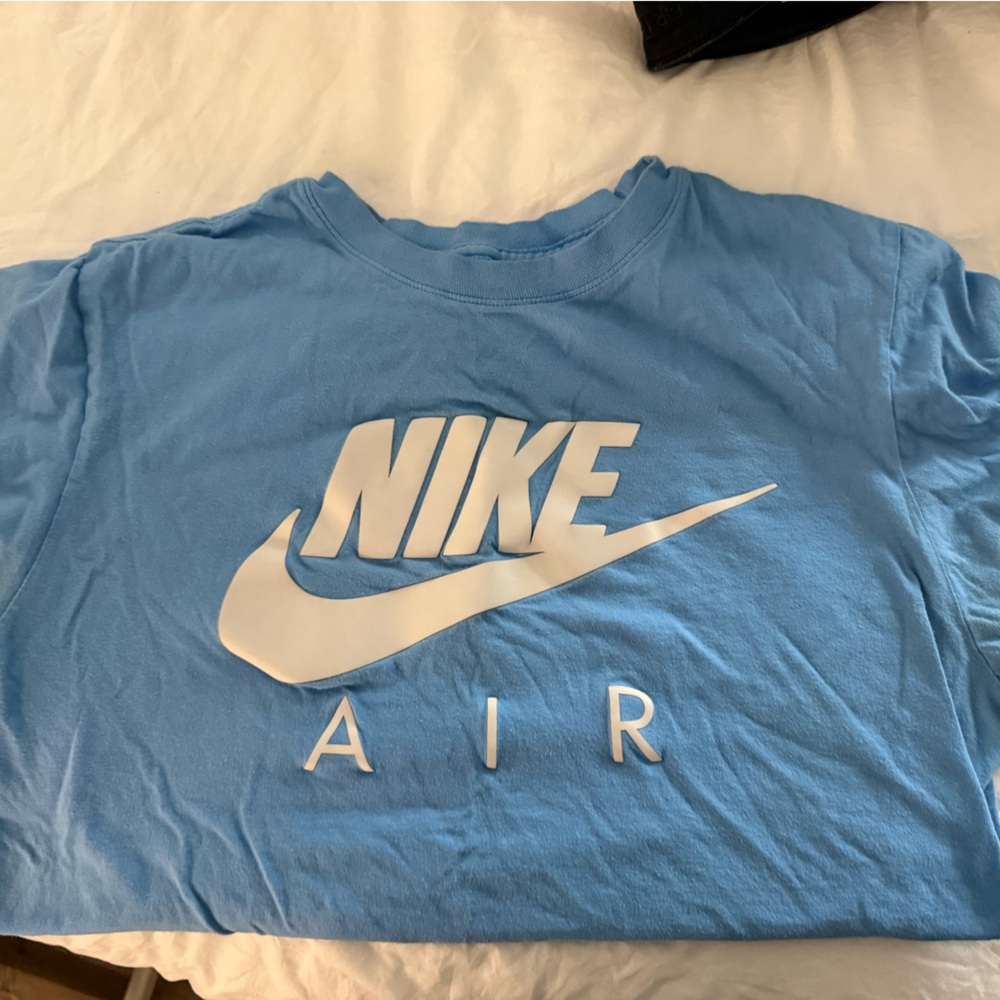 Nike Blue Tee with White Logo Bundle with Pacsun Tee